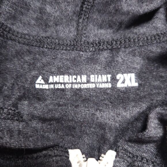 American Giant Full Zip Hoodie Mens 2XL Gray Jacket Lightweight Made in USA NWT - Picture 5 of 16